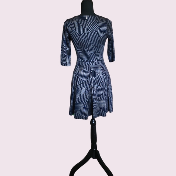 Armani Exchange Womens Black Gray Mini Dress Size Small - Picture 2 of 5